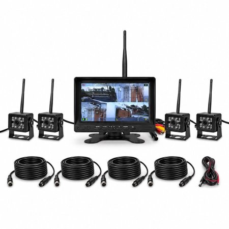 طقم كاميرات 360 4 كاميرات مع DVR  واي فاي WIFI